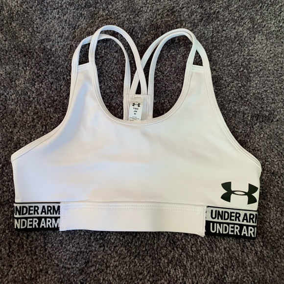 white under armour sports bra